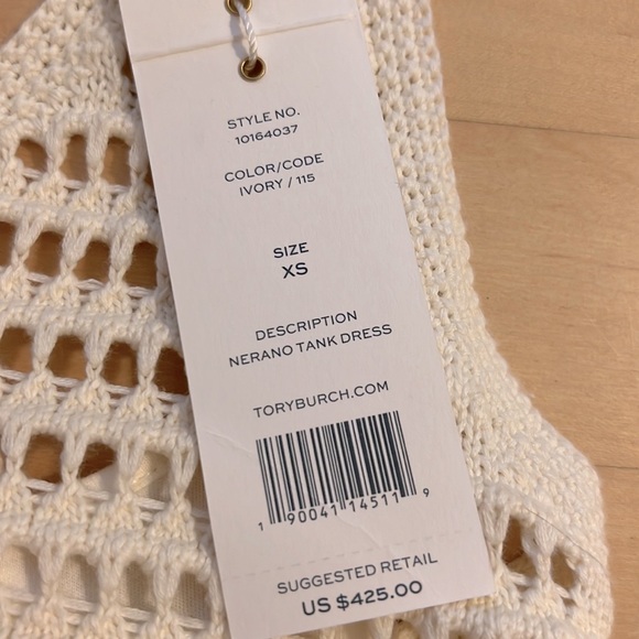 NWT Tory Burch Nerano Crochet Knit Tank Dress - Picture 8 of 8